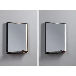 LED mirror Miro IP44 180lm 11W Mirror/Black Matt