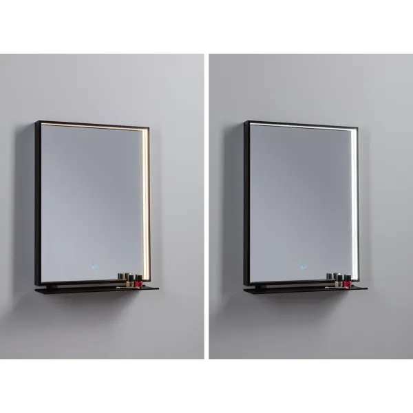 LED mirror Miro IP44 180lm 11W Mirror/Black Matt