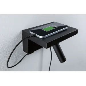 LED Wall luminaire Jerik USB C 2,4W dimmable Matt black