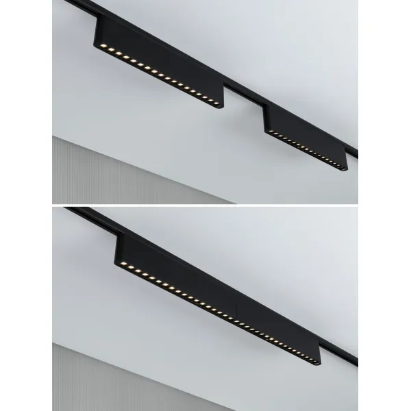 URail siinivalgusti 3-astmeline hämardatav 1050 lm 10 W 230 V must matt ZELOS
