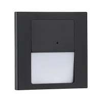 Seinavalgusti juhitav funktsioon 1W 80lm 230V 2700K must matt TSARO