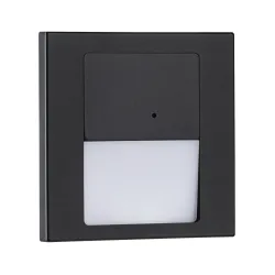 Seinavalgusti juhitav funktsioon 1W 80lm 230V 2700K must matt TSARO