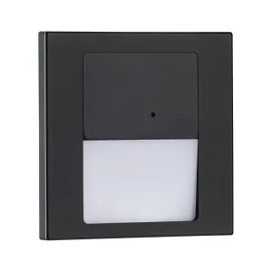 Seinavalgusti juhitav funktsioon 1W 80lm 230V 2700K must matt TSARO