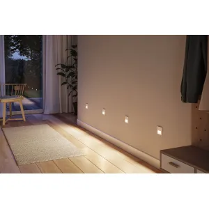 Recessed wall light lead function 1W 80lm 230V 2700K white matt TSARO