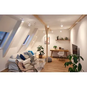 Vaijerivalaisinsetti GU5,3 5x10W Mattavalkoinen/Chrome CONE BASIC