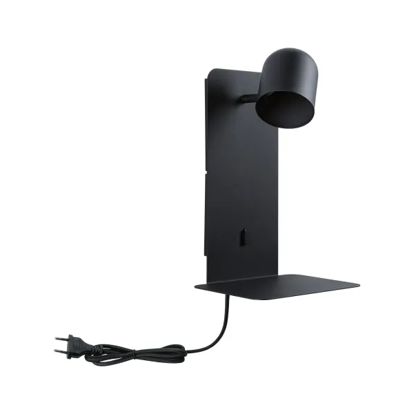 Wall luminaire Malena USB C GU10 5W Matt black