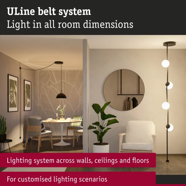 ULine vöö 5–10 m Dacron Tekstiil Vask Must