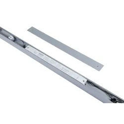 Power Channel 230/24V 17W Matt Chrome 1m