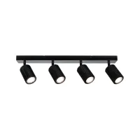 Spotlight GU10 4x10W Black LIRENA