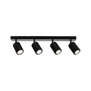 Spotlight GU10 4x10W Black LIRENA