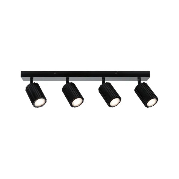 Spotlight GU10 4x10W Black LIRENA