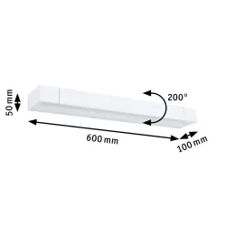 Vannitoa LED-seinavalgusti IP44 2700K 1600 lm 230V 18W reguleeritav valge LUCILLE