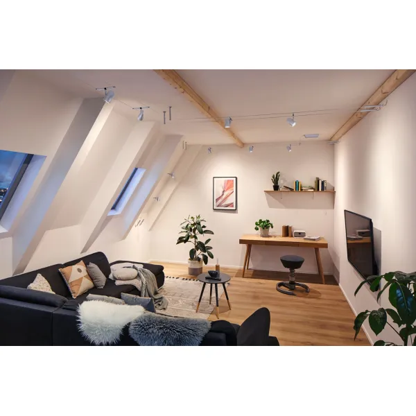 Cable lighting system GU5,3 max. 5x10W chrome matt Cup