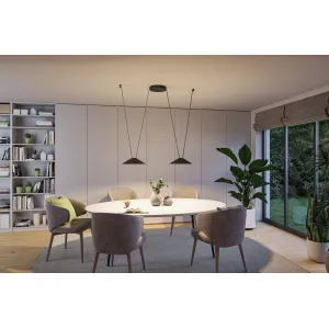 ULine LED-rippvalgusti Cone 560 lm 12 W 350 mm 3000 K must