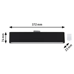 URail siinivalgusti 3-astmeline hämardatav 850 lm 9,5 W 230 V must matt CERIS
