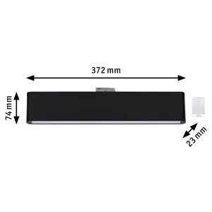URail siinivalgusti 3-astmeline hämardatav 850 lm 9,5 W 230 V must matt CERIS