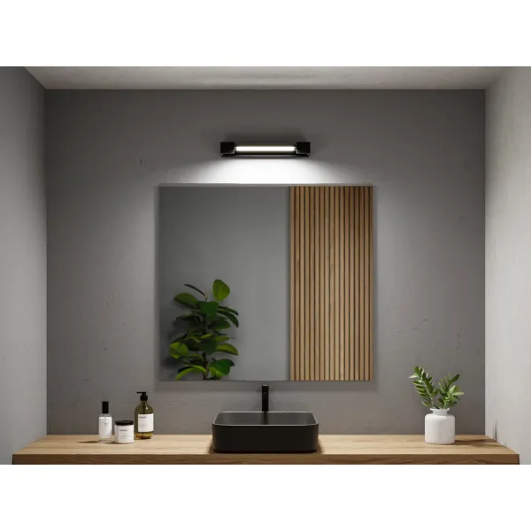 Bathroom LED Wall light IP44 2700K 1000lm 230V 11W dimmable Black LUCILLE