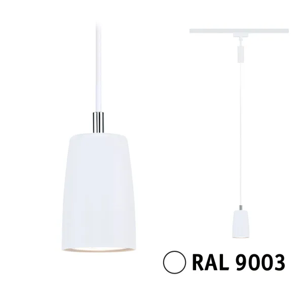 URail rippvalgusti GU10 maks. 10W hämardatav 230V signaal valge COVER