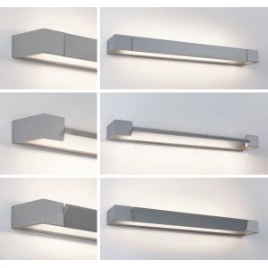 LED-kylpyhuoneen seinävalaisin IP44 2700K 1300lm 230V 17W himmennettävä mattapintainen alumiini LUCILLE