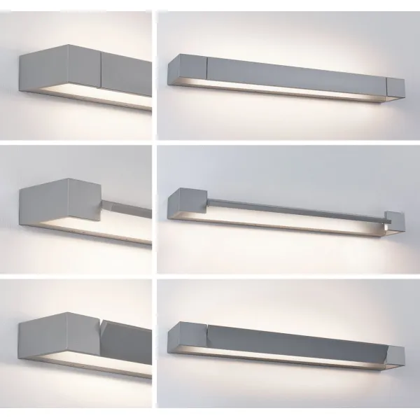LED-kylpyhuoneen seinävalaisin IP44 2700K 1300lm 230V 17W himmennettävä mattapintainen alumiini LUCILLE