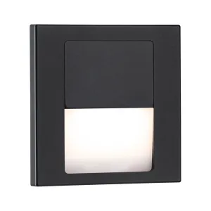 Seinavalgusti järgimisfunktsiooniga 1W 80lm 230V 2700K must matt TSARO