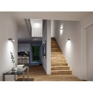 Kylpyhuoneen LED-seinävalaisin IP44 2700K 1000 lm 230V 11W himmennettävä mattapintainen alumiini LUCILLE