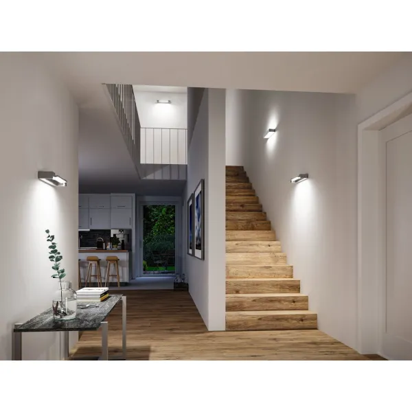 Kylpyhuoneen LED-seinävalaisin IP44 2700K 1000 lm 230V 11W himmennettävä mattapintainen alumiini LUCILLE