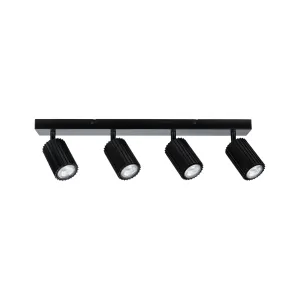 Spotlight GU10 4x10W Black LIRENA