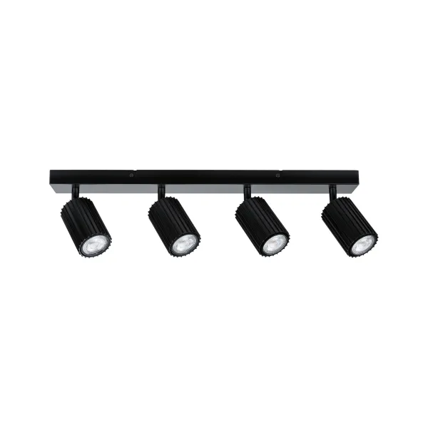Spotlight GU10 4x10W Black LIRENA