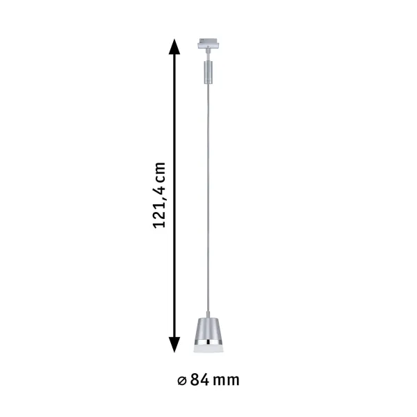 URail ripplamp GU10 maks. 10W hämardatav 230V mattkroom CONE