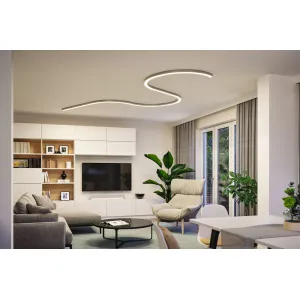 Light Channel 90 ° matt chrome curve