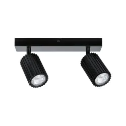 Spotlight GU10 2x10W Black LIRENA