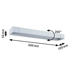 Vannitoa LED-seinavalgusti IP44 2700K 1300lm 230V 17W hämardatav mattalumiinium LUCILLE