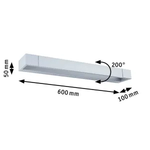 LED-kylpyhuoneen seinävalaisin IP44 2700K 1300lm 230V 17W himmennettävä mattapintainen alumiini LUCILLE