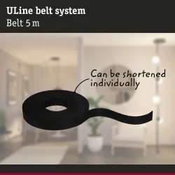 ULine vöö 5–10 m Dacron Tekstiil Vask Must