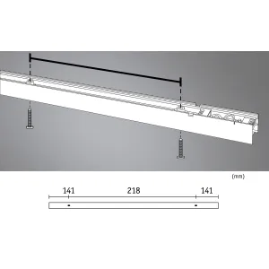 Light Channel 0,5m matt chrome