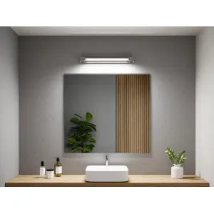 LED-kylpyhuoneen seinävalaisin IP44 2700K 1300lm 230V 17W himmennettävä mattapintainen alumiini LUCILLE