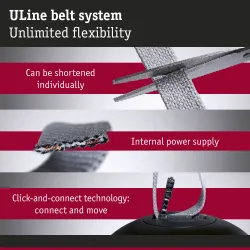 ULine Belt Basic komplekt 10 m, max 150 W, must