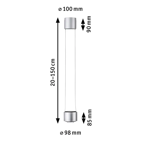 Siini rippvalgusti Aldan 750 lm 8,5 W hämardatav 230 V mattkroom