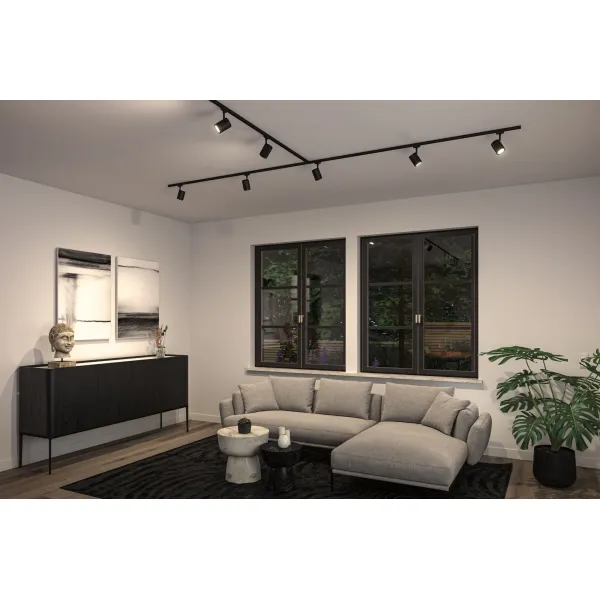 Siinivalgusti GU10 max 10W 230V mattmust Luxe