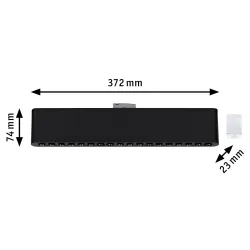 URail siinivalgusti 3-astmeline hämardatav 1050 lm 10 W 230 V must matt ZELOS