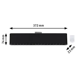 URail siinivalgusti 3-astmeline hämardatav 1050 lm 10 W 230 V must matt ZELOS