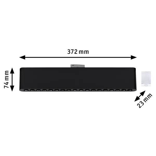 URail siinivalgusti 3-astmeline hämardatav 1050 lm 10 W 230 V must matt ZELOS