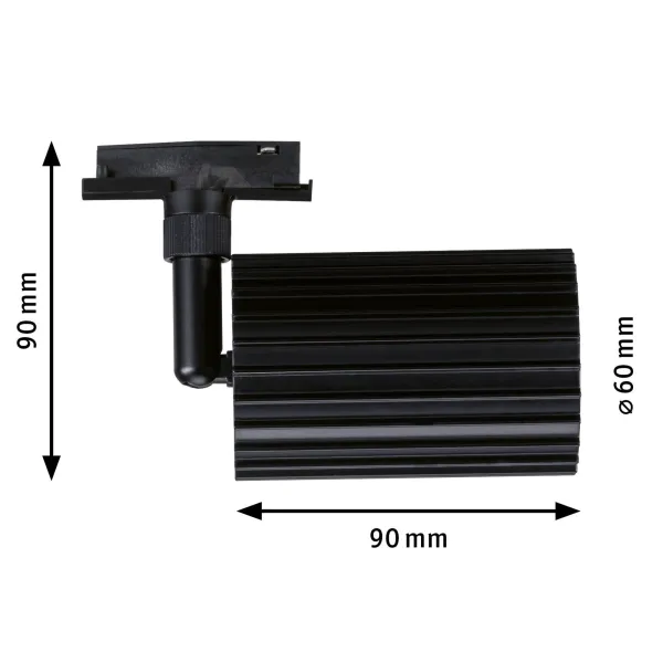 Siinivalgusti GU10 maks. 10W 230V mattmust LIRENA