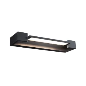 Bathroom LED Wall light IP44 2700K 1000lm 230V 11W dimmable Black LUCILLE