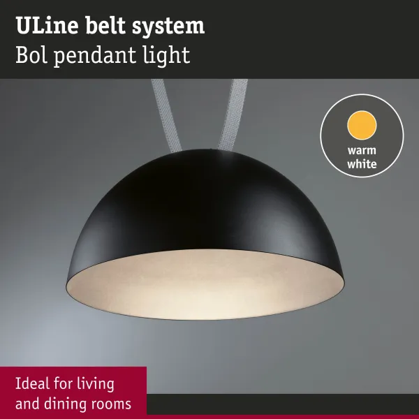 ULine LED rippvalgusti Bol 300 mm 12W must