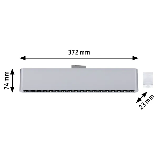 URail siinivalgusti 3-astmeline hämardatav 1050 lm 10 W 230 V mattkroom ZELOS