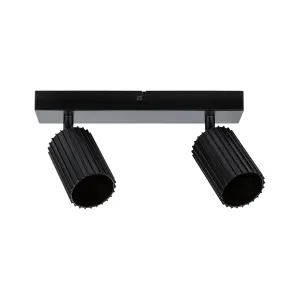Spotlight GU10 2x10W Black LIRENA