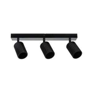 Spotlight GU10 3x10W Black LIRENA