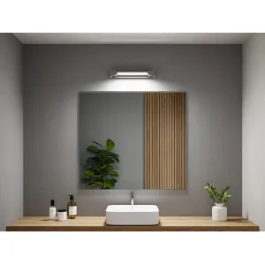 Kylpyhuoneen LED-seinävalaisin IP44 2700K 1000 lm 230V 11W himmennettävä mattapintainen alumiini LUCILLE